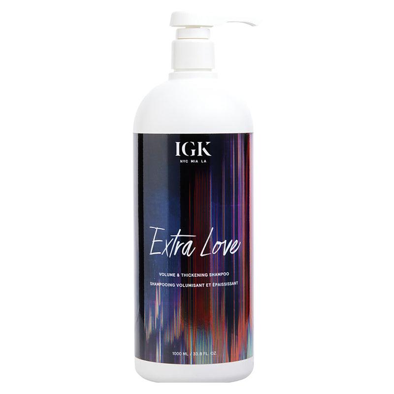 The Warehouse Salon IGK EXTRA LOVE Volume & Thickening Shampoo back view