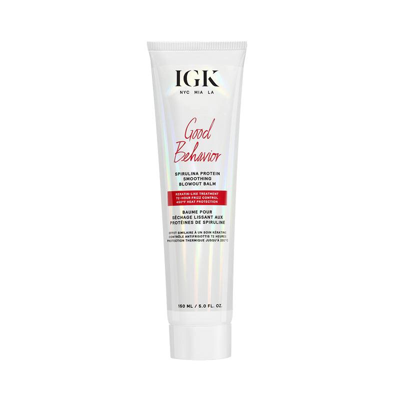 The Warehouse Salon IGK GOOD BEHAVIOR Protein Smoothing Blowout Balm 5oz