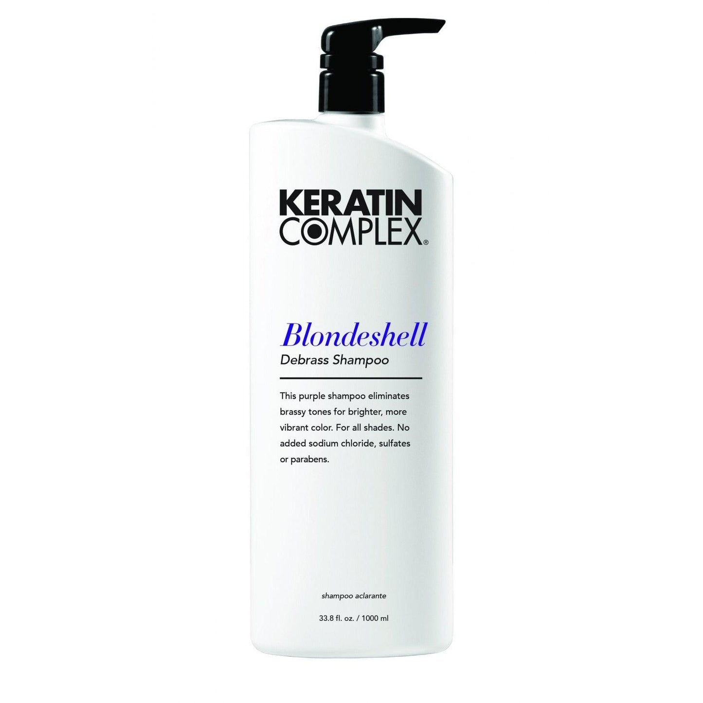 The Warehouse Salon Keratin Complex Blondeshell Shampoo back view