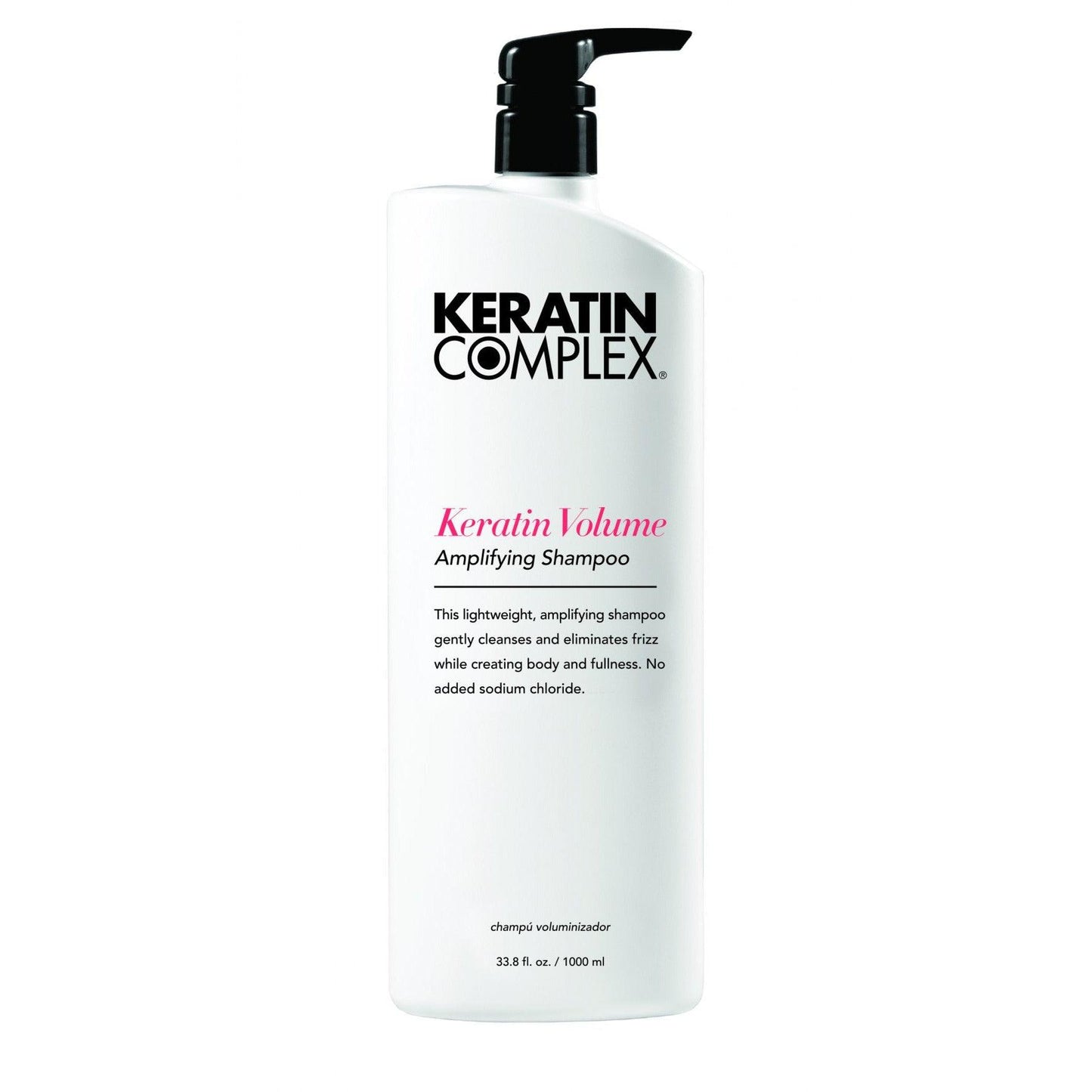 The Warehouse Salon Keratin Complex Volume Amplifying Shampoo back view
