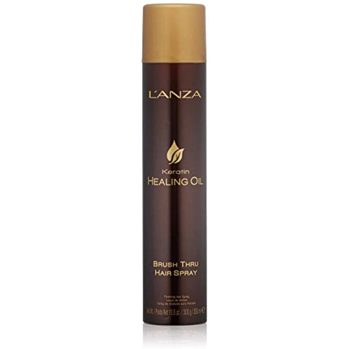 L'Anza Keratin Healing Oil Brush Thru Hairspray 10.6 oz-