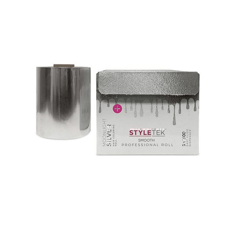 The Warehouse Salon Styletek Moonlight Silver Smooth Foil Roll 5x1600