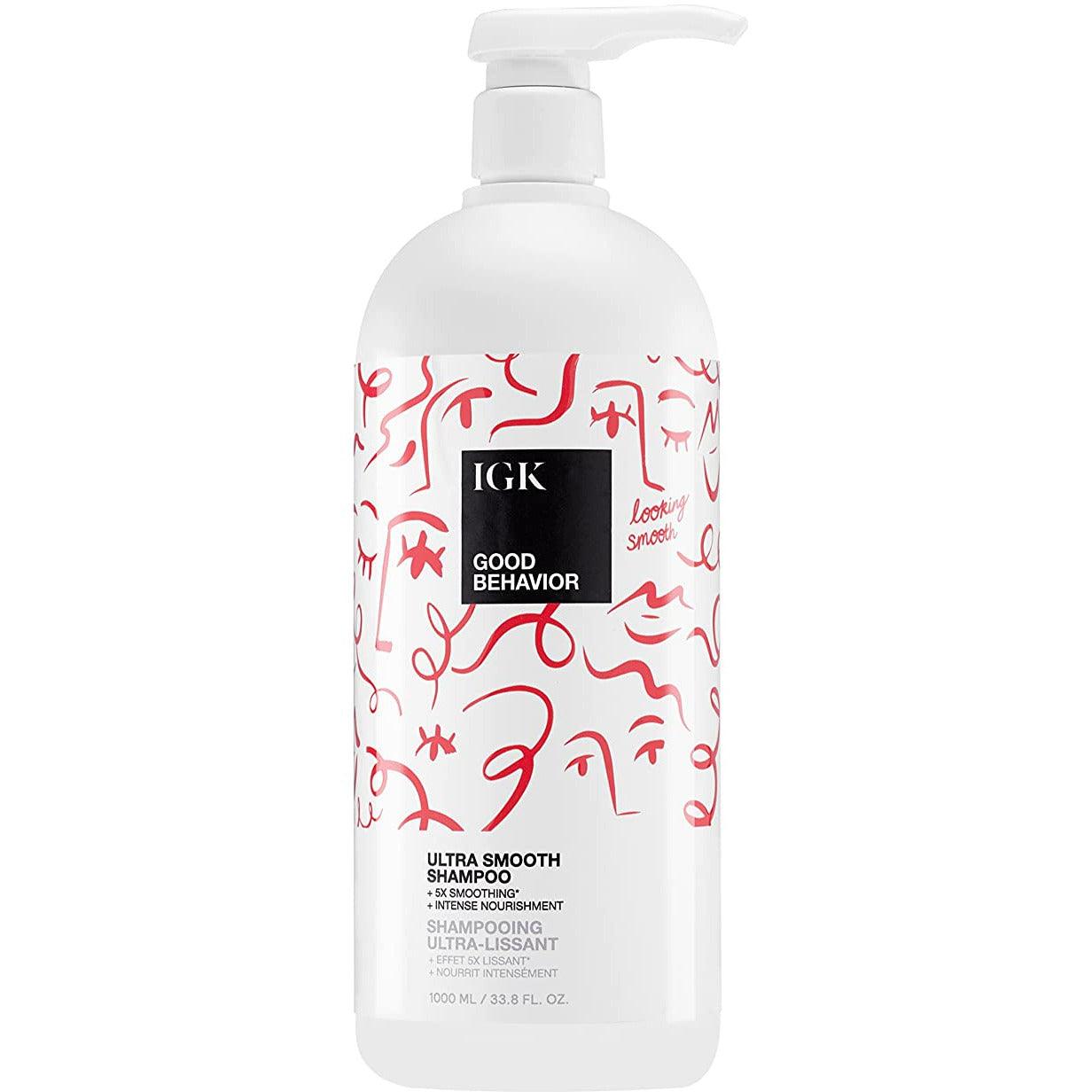 The Warehouse Salon IGK GOOD BEHAVIOR Ultra Smooth Shampoo back view