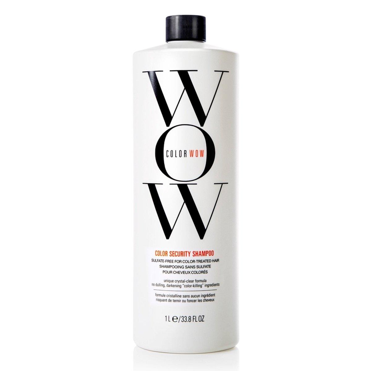 The Warehouse Salon Color Wow Color Security Shampoo side view