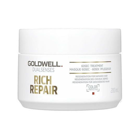 The Warehouse Salon Goldwell DualSenses Rich Repair 60 Sec Treatment front view