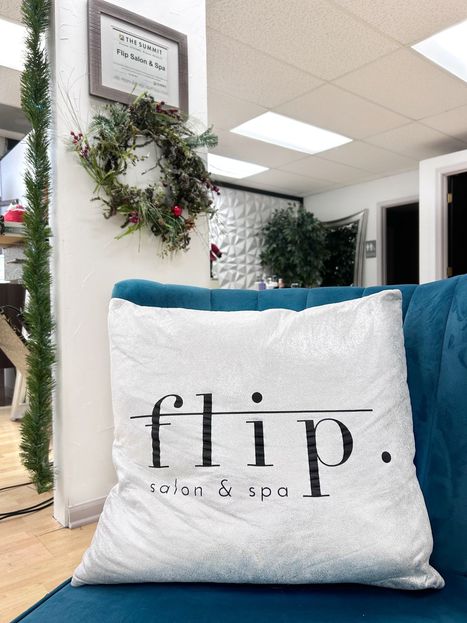 Flip Salon styling station at Flip Salon, North Liberty IA