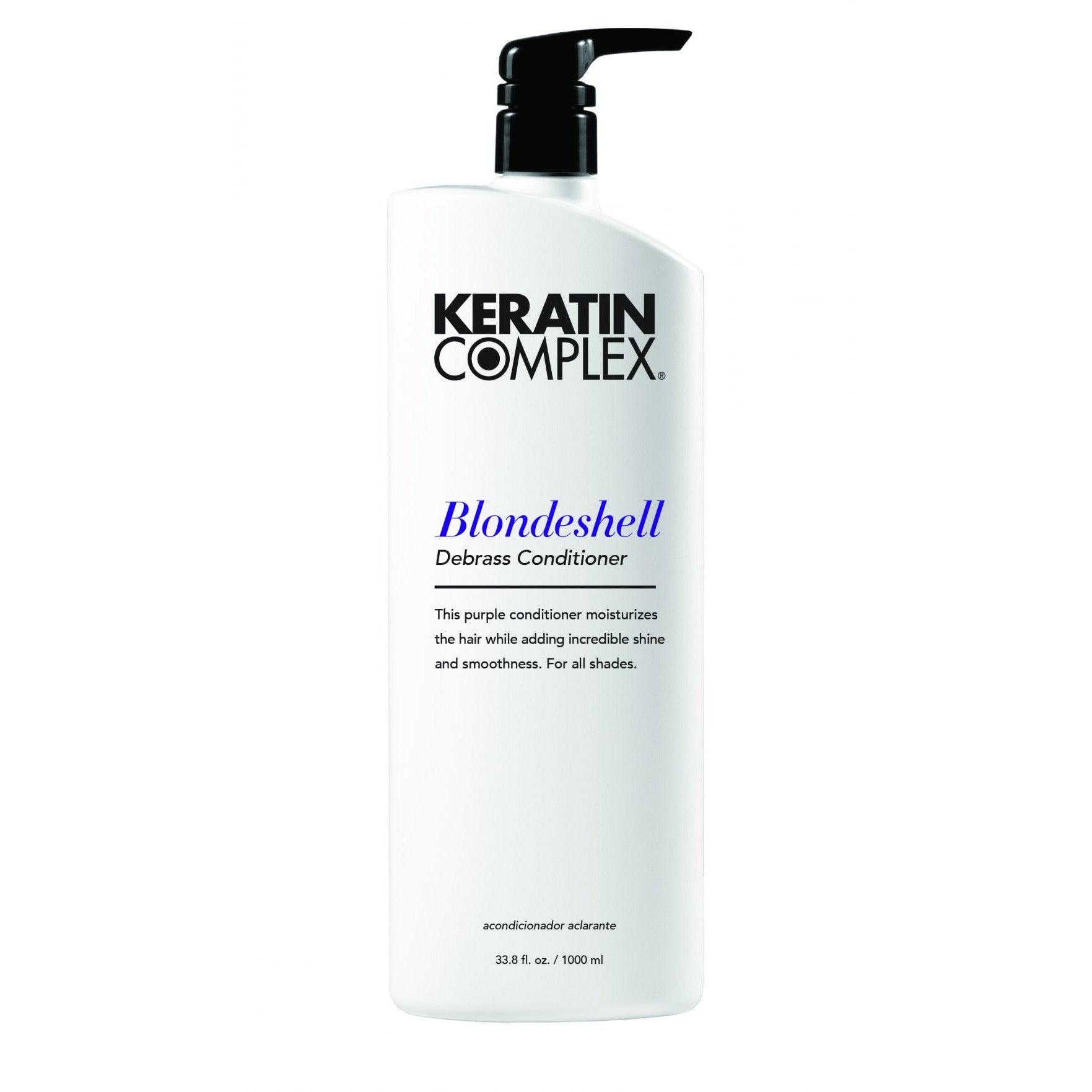 The Warehouse Salon Keratin Complex Blondeshell Conditioner back view