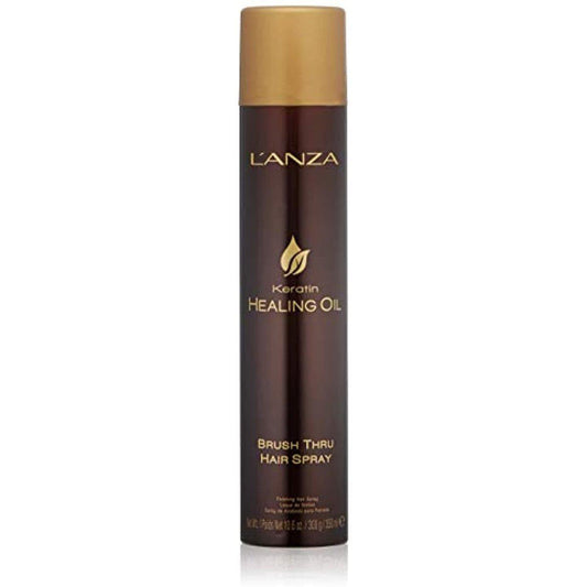 L'Anza Keratin Healing Oil Brush Thru Hairspray 10.6 oz- 