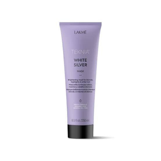 The Warehouse Salon Lakme Teknia White Silver Mask front view