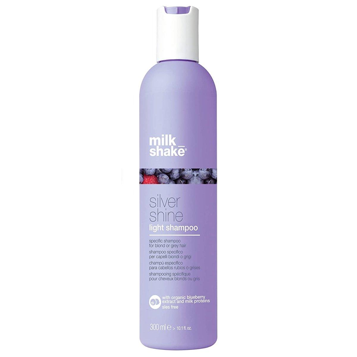 The Warehouse Salon Milk Shake Silver Shine Light Shampoo front view