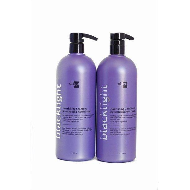 The Warehouse Salon Oligo Blacklight Nourishing Shampoo & Conditioner 33oz Duo