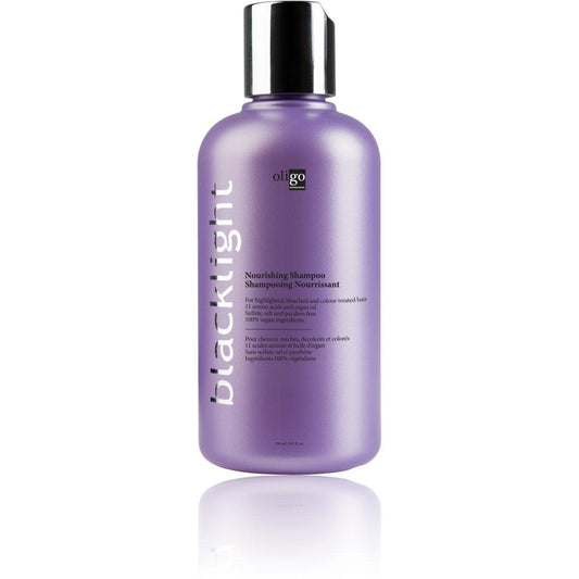 The Warehouse Salon Oligo Blacklight Nourishing shampoo front view