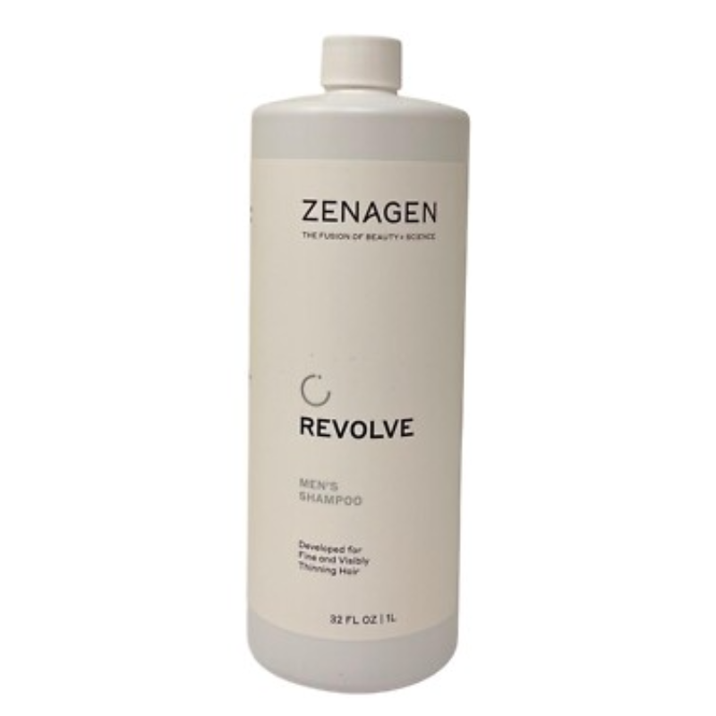 The Warehouse Salon Zenagen Revolve Mens Thickening Shampoo side view