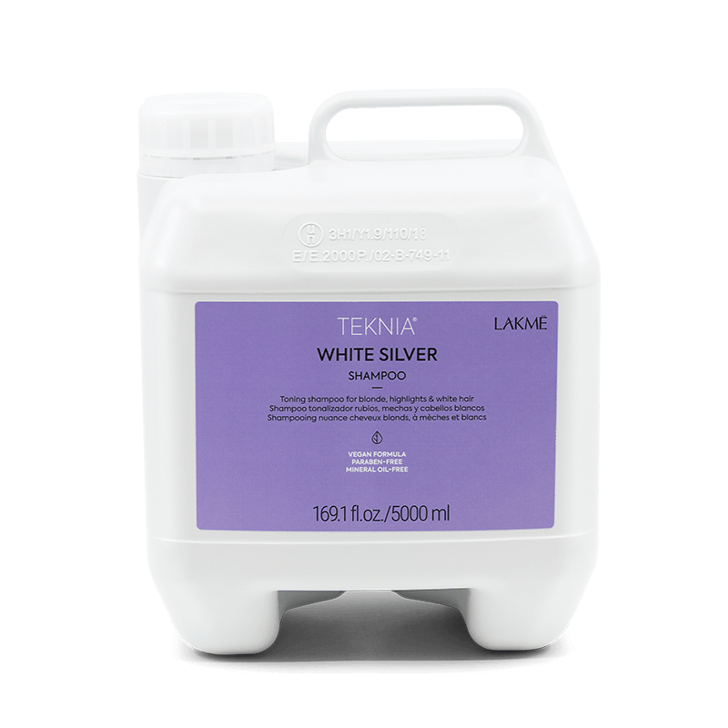 The Warehouse Salon Lakme Teknia White Silver Shampoo side view