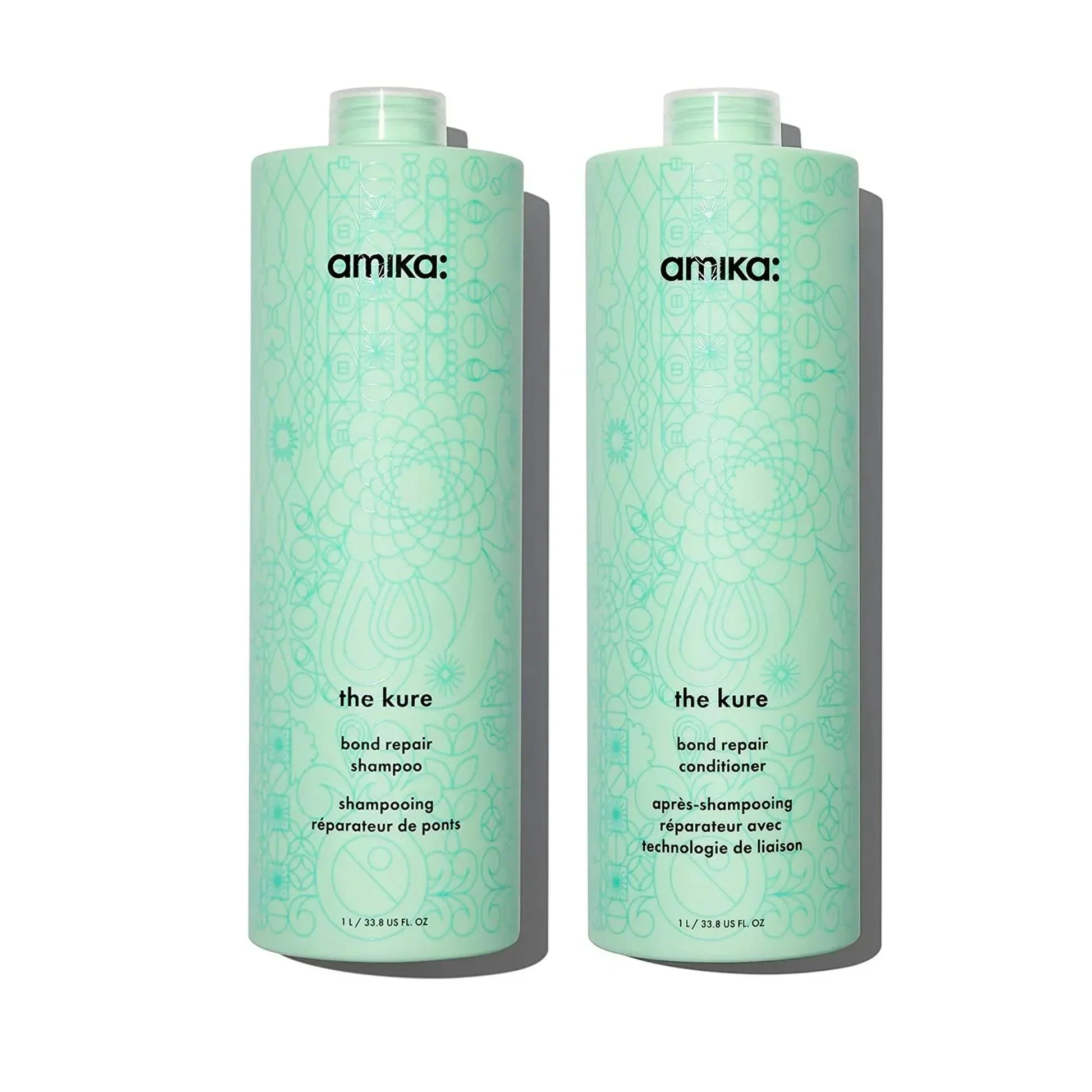 The Warehouse Salon Amika The Kure Bond Repair Conditioner, Duo side view