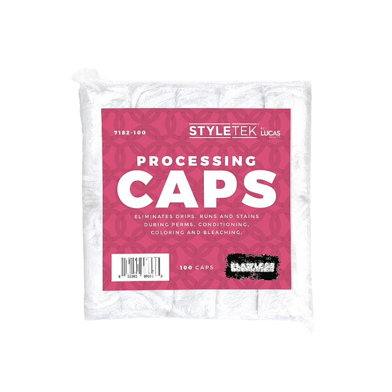 Styletek Clear Processing Caps -100pk