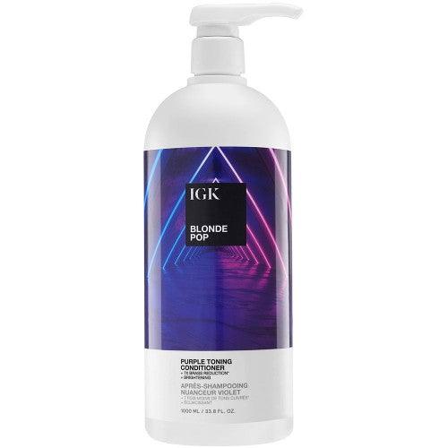 The Warehouse Salon IGK BLONDE POP Purple Toning Conditioner 33.8oz